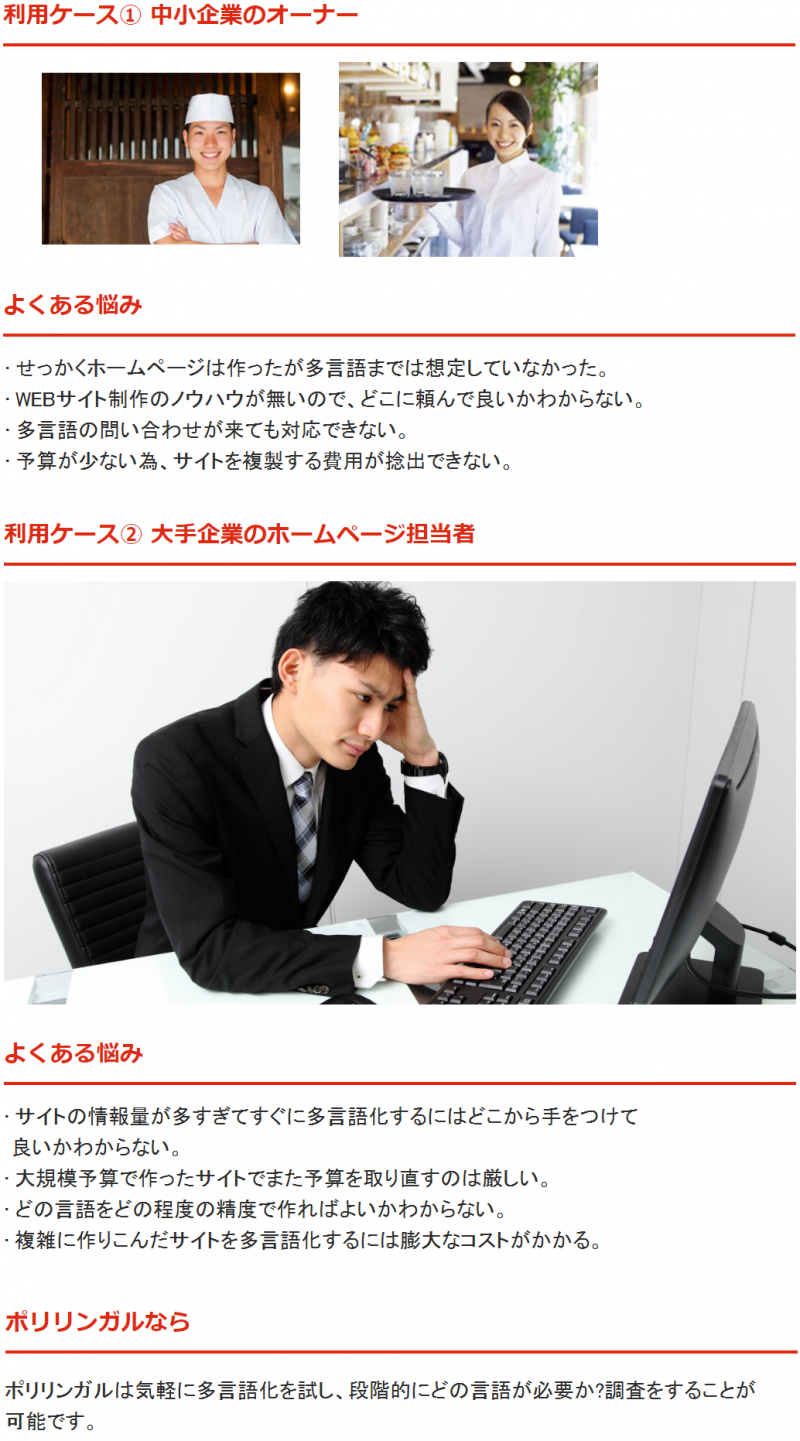 ポリリンガルの利用シーン