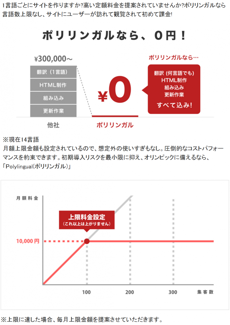 魅力的な料金モデル